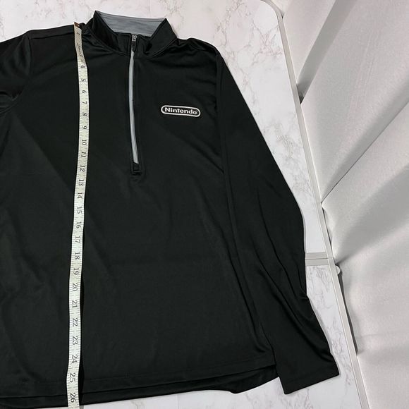 Elevate NINTENDO Women’s Medium Black 1/2 Zip Pullover Active Top Rare Game Fan - Picture 12 of 16